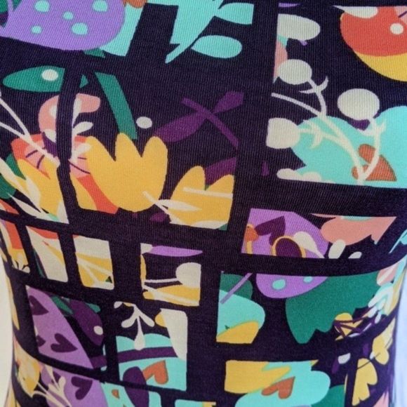 Lularoe Julia Dress XXS Purple Floral - Picture 5 of 11
